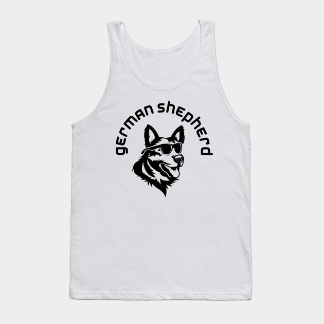 German Shepherd Tank Top by HobbyAndArt